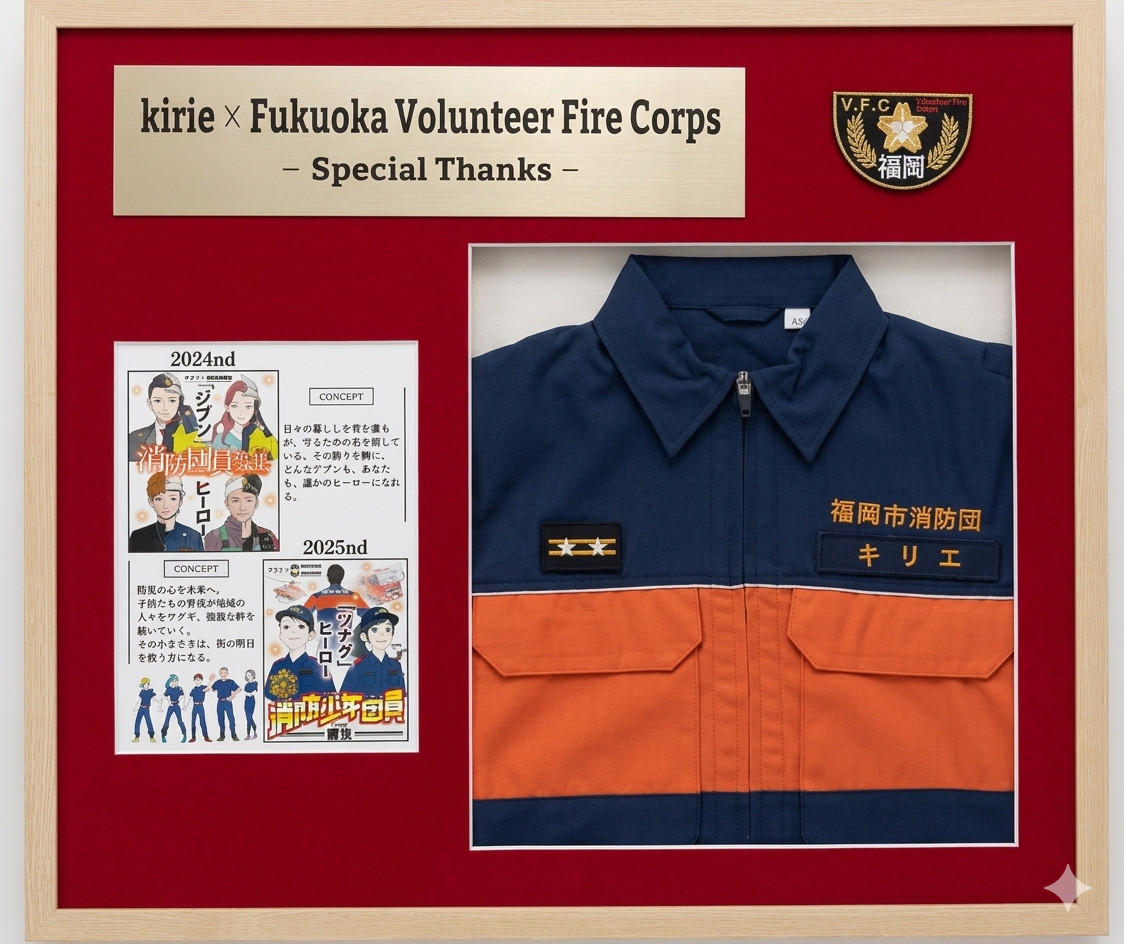 ユニフォーム額納入実績　～福岡市消防団連合会様～